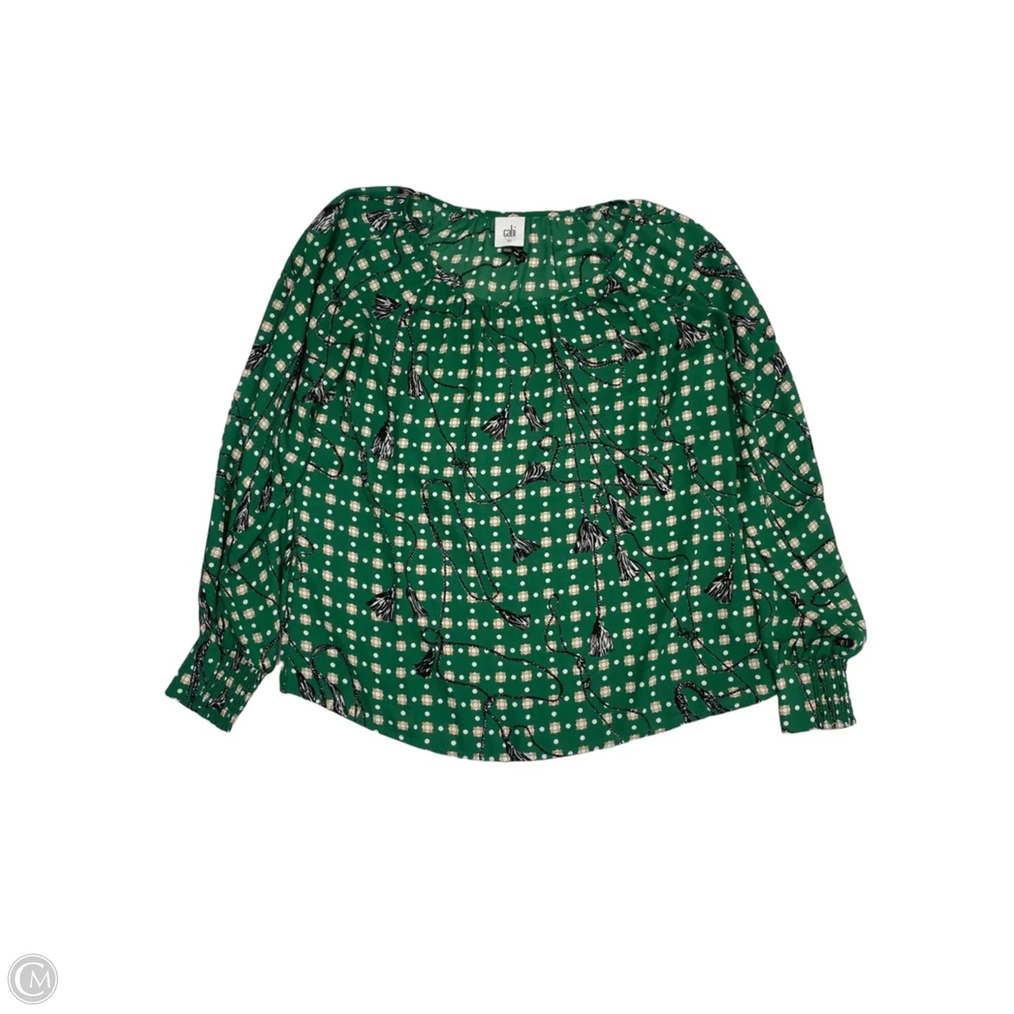 Top Long Sleeve By Cabi In Green, Size: Xs