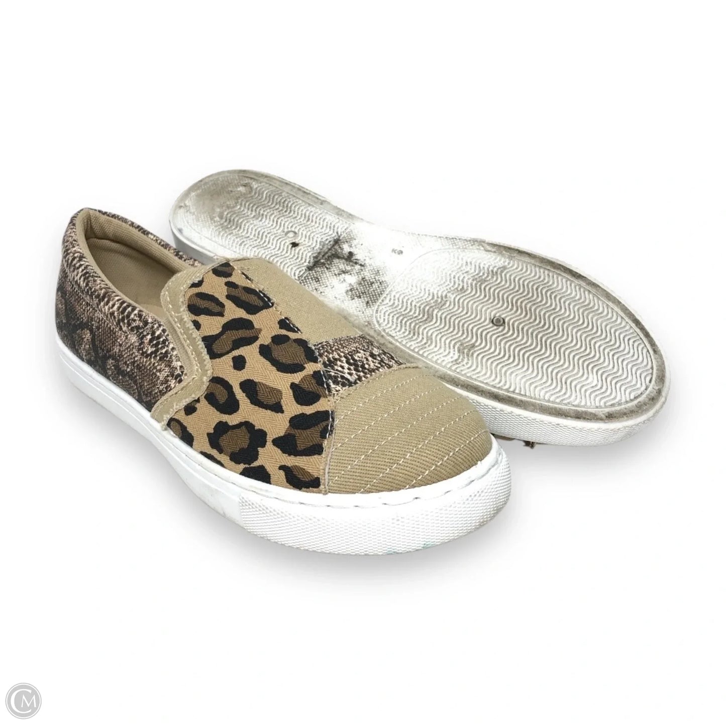 Shoes Flats By Clothes Mentor In Leopard Print, Size: 9