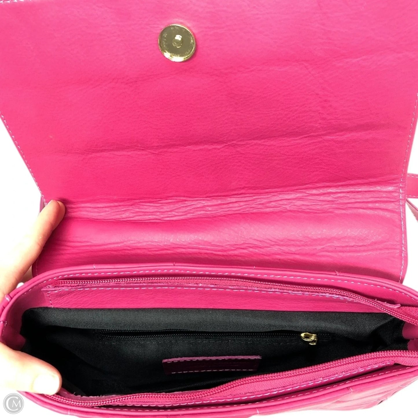 Crossbody Leather By Clothes Mentor, Size: Medium