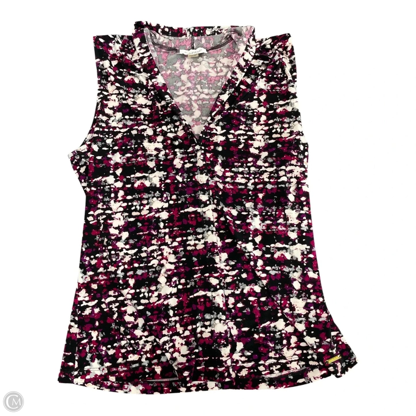 Top Sleeveless By Calvin Klein In Purple, Size: M