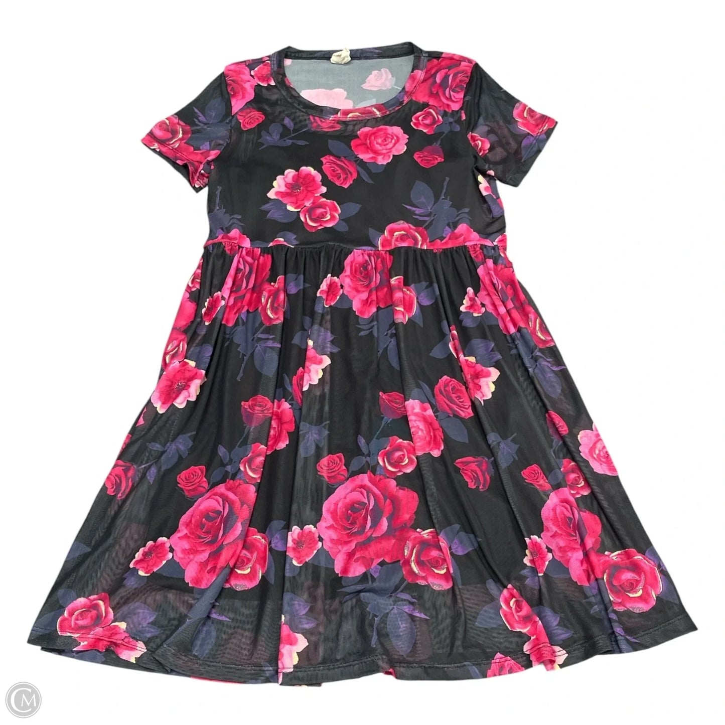 Dress Casual Short By Clothes Mentor In Black & Pink, Size: S