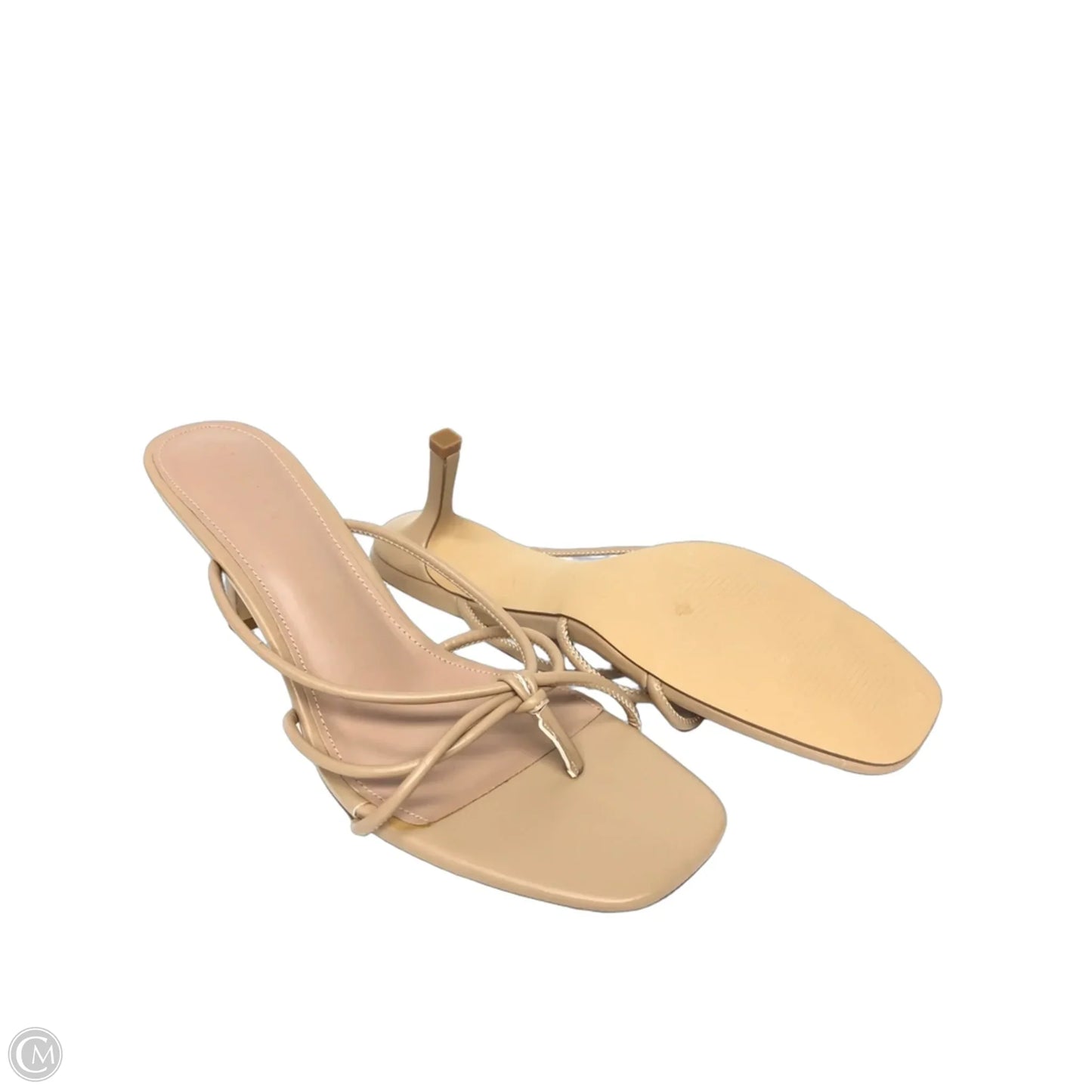 Sandals Heels Stiletto By Clothes Mentor In Beige, Size: 11