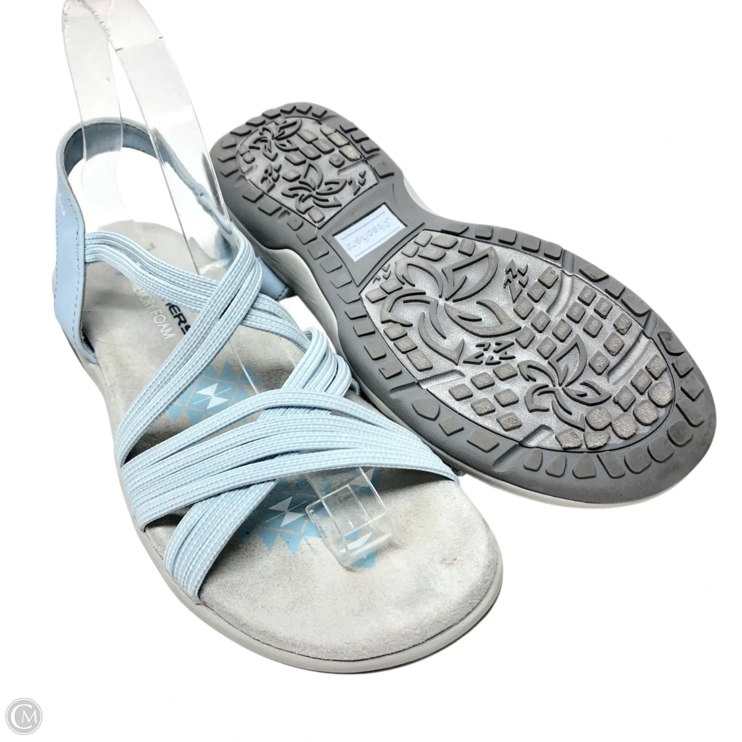Sandals Flats By Skechers In Blue, Size: 7