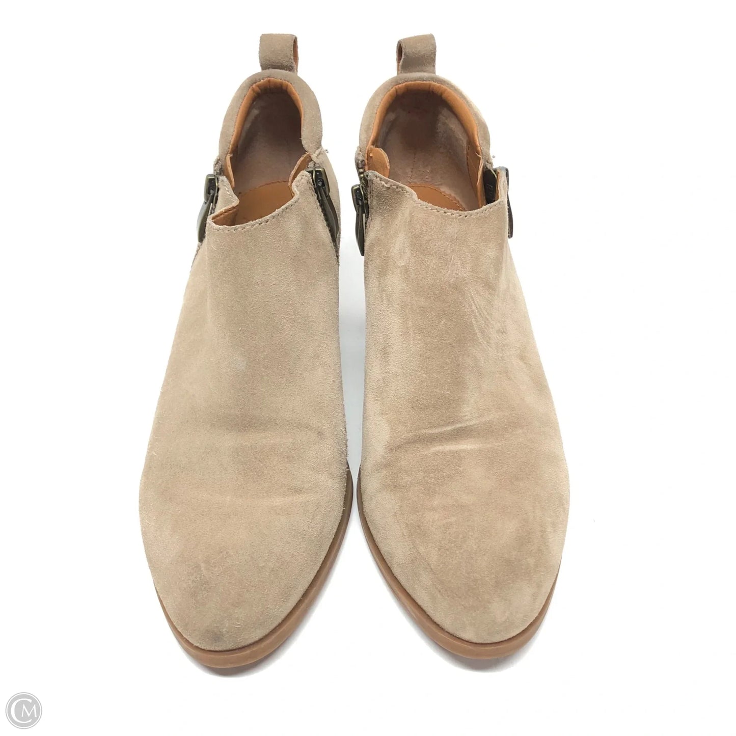 Boots Ankle Heels By Franco Sarto In Brown, Size: 7