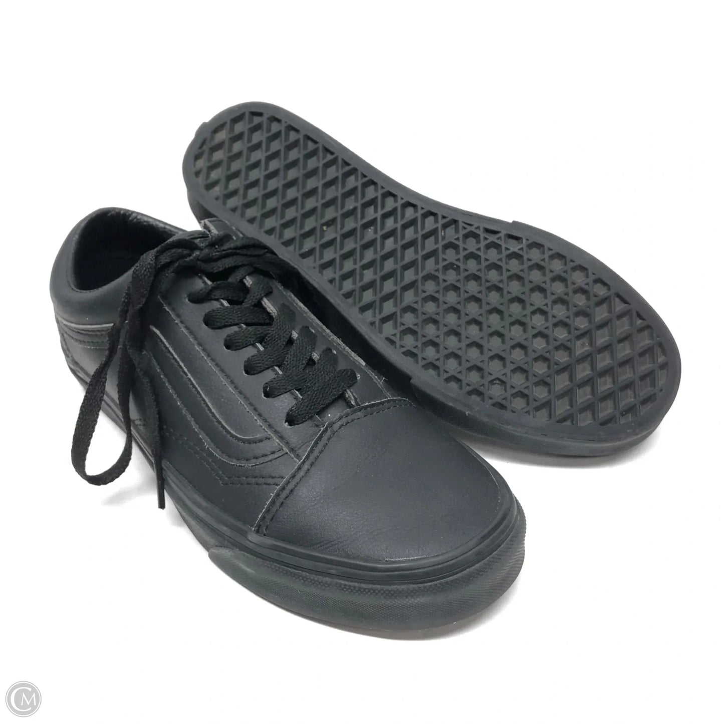 Shoes Flats By Vans In Black, Size: 7.5