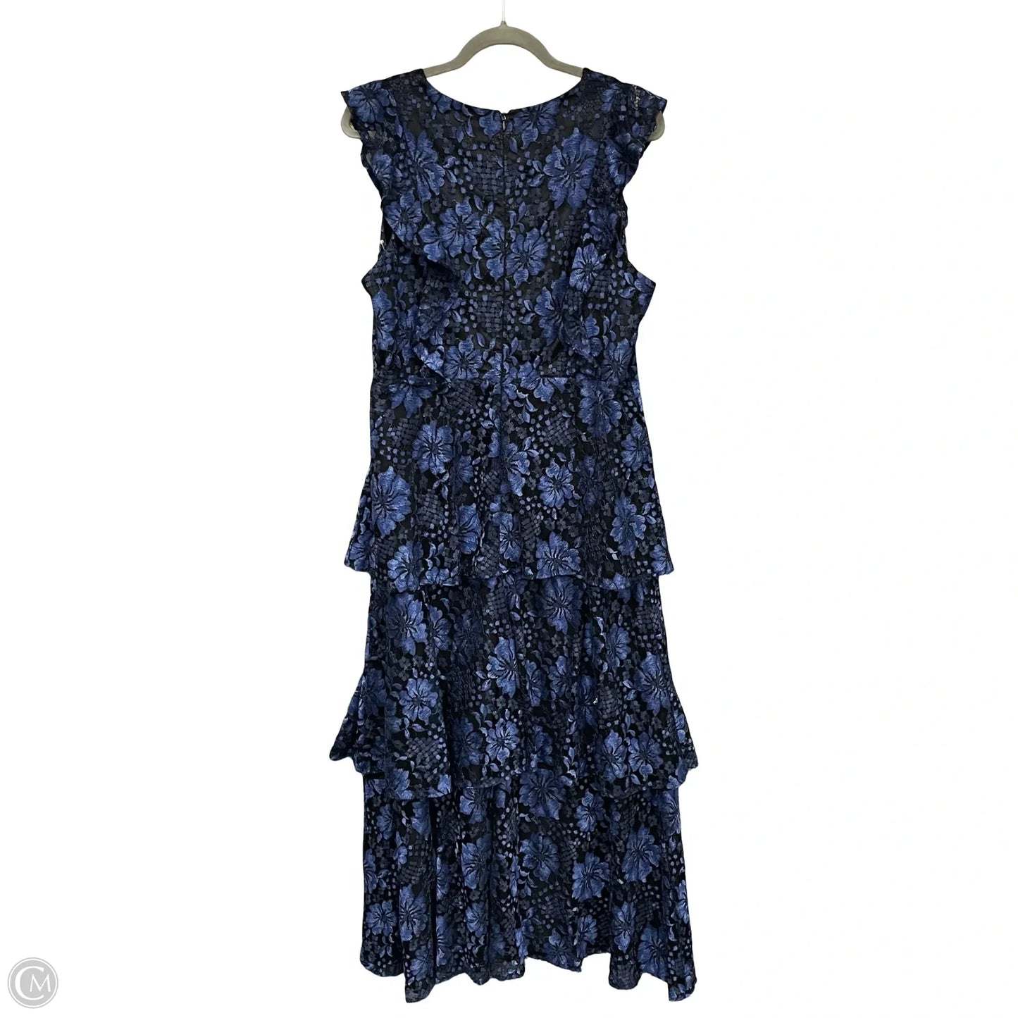 Dress Casual Maxi By Lulus In Black & Blue, Size: Xl