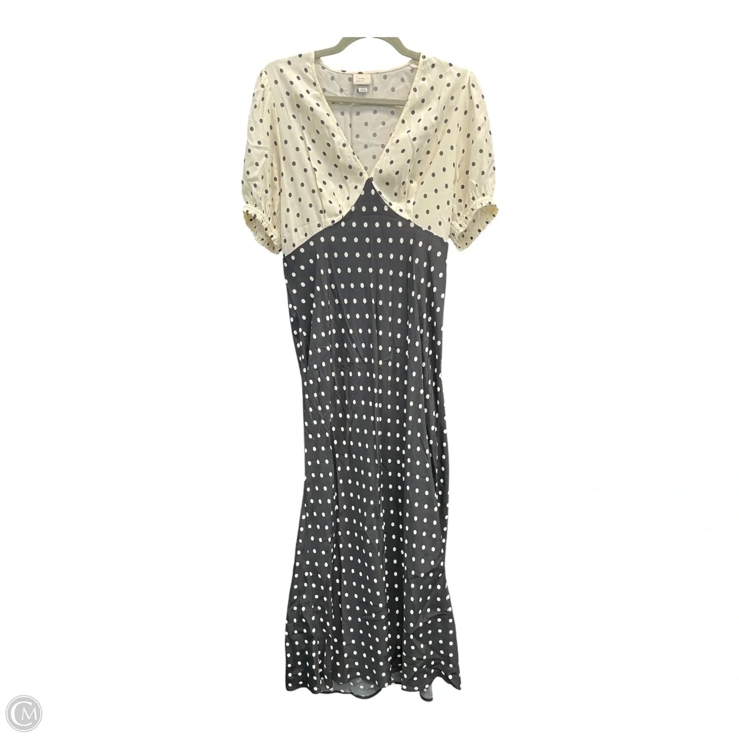 Dress Casual Maxi By A New Day In Black & Cream, Size: M