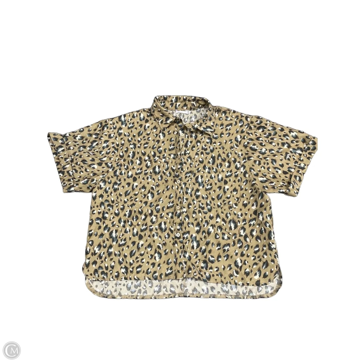 Top Short Sleeve By Anniewear In Brown, Size: M