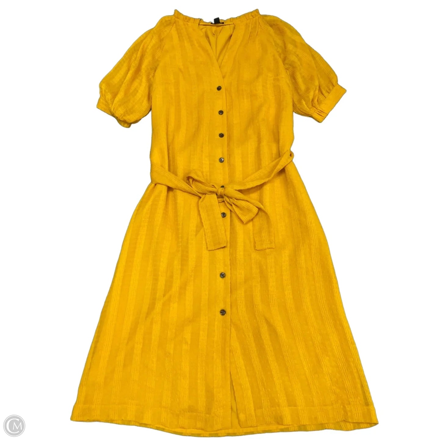 Dress Casual Short By Ann Taylor In Yellow, Size: S