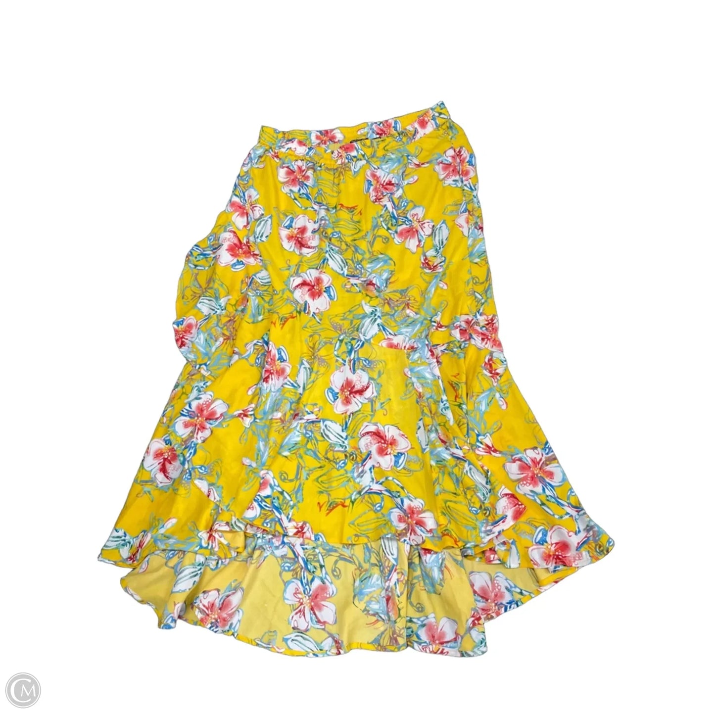 Skirt Maxi By Tolani Collection In Blue & Yellow, Size: M