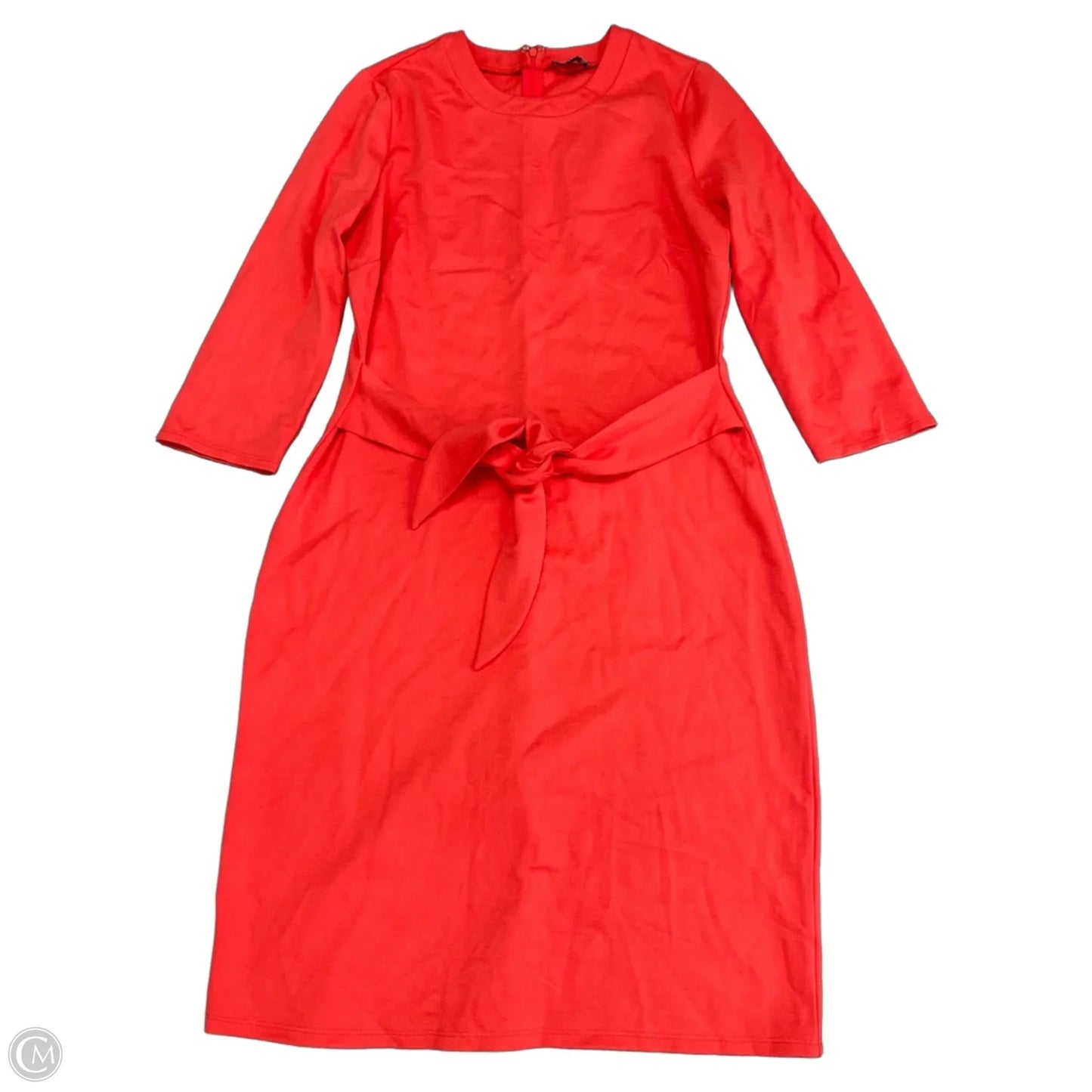 Dress Casual Midi By Venus In Coral, Size: L