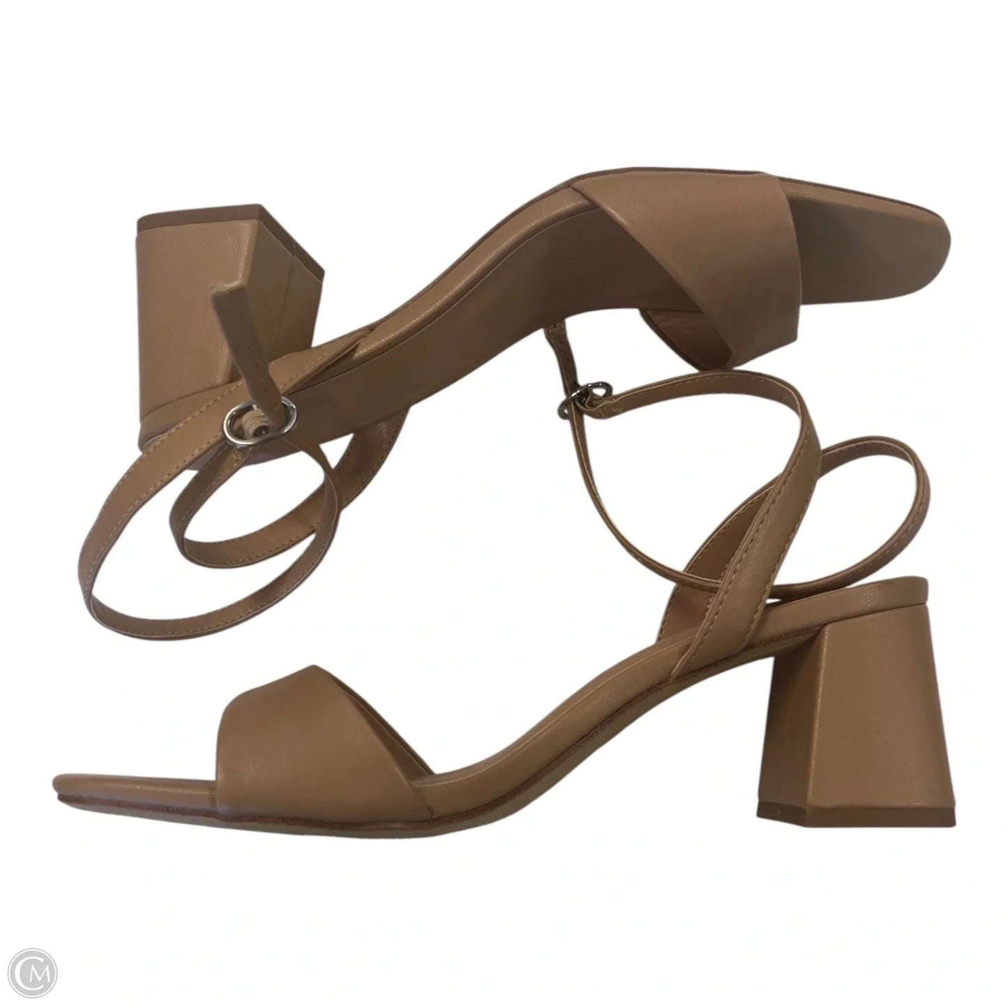 Sandals Heels Block By A New Day In Tan, Size: 9.5