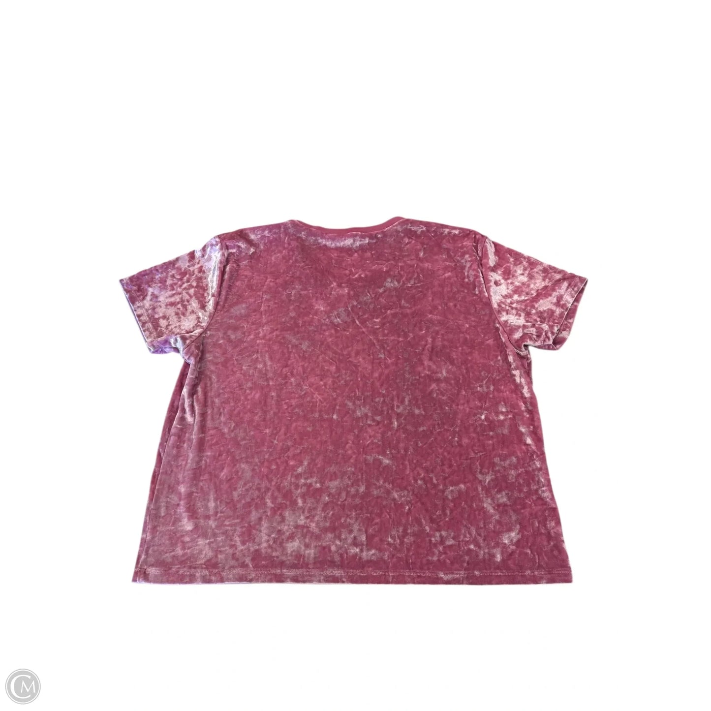 Top Short Sleeve By Pink In Pink, Size: L