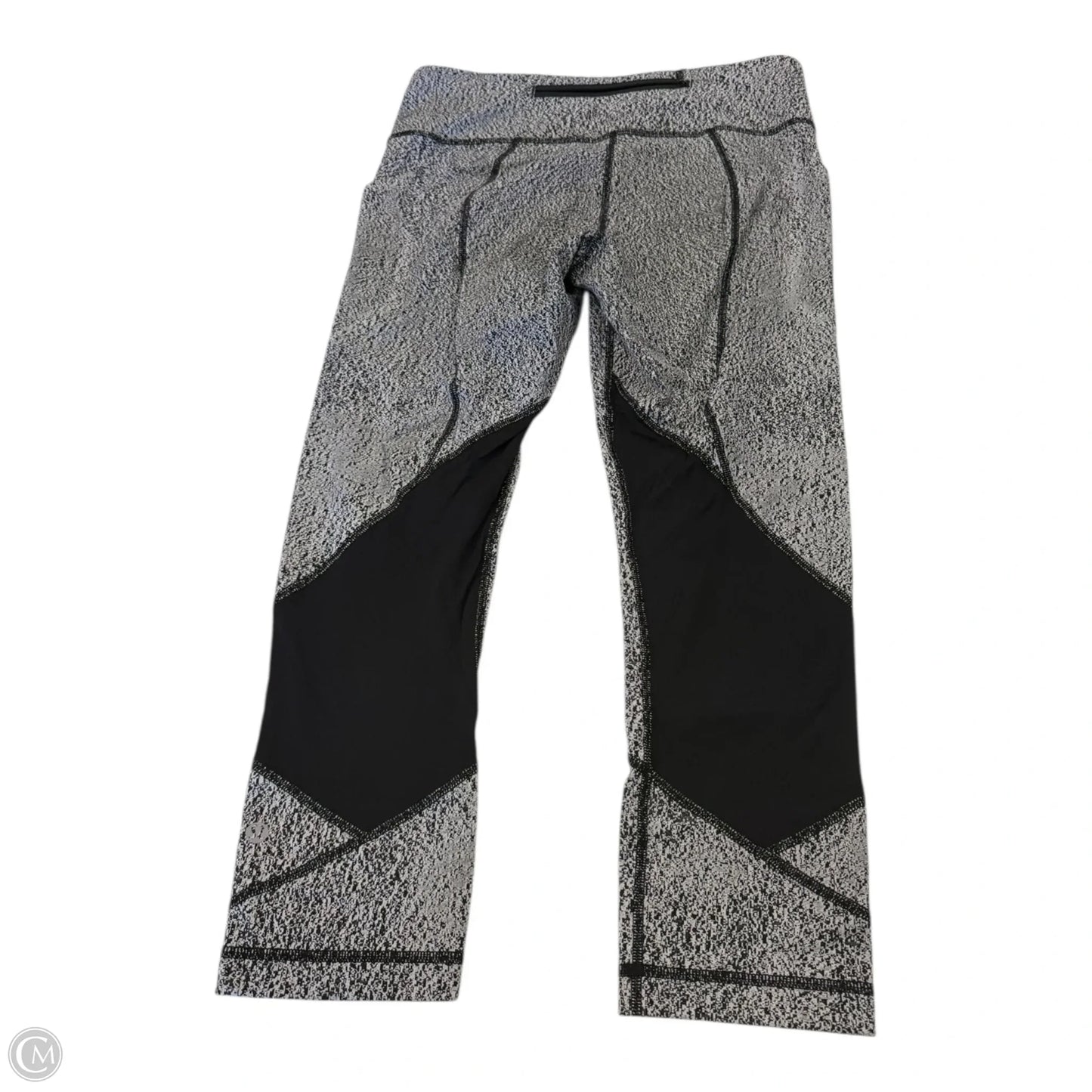 Athletic Capris By Lululemon In Black & White, Size: 8