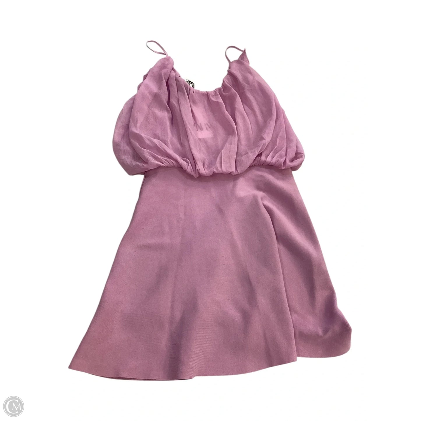 Dress Casual Short By Zara In Pink, Size: L