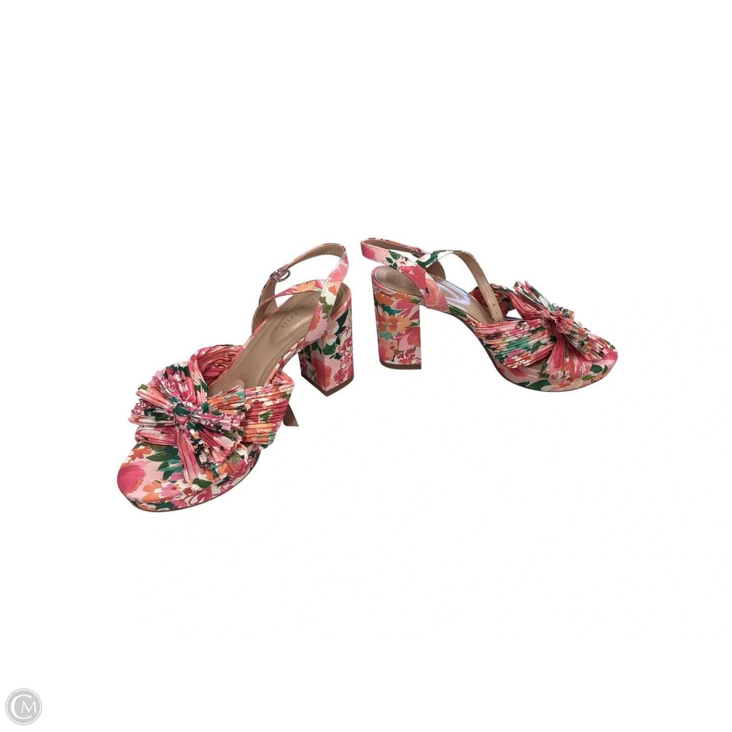Shoes Heels Block By Kelly And Katie In Floral Print, Size: 6.5