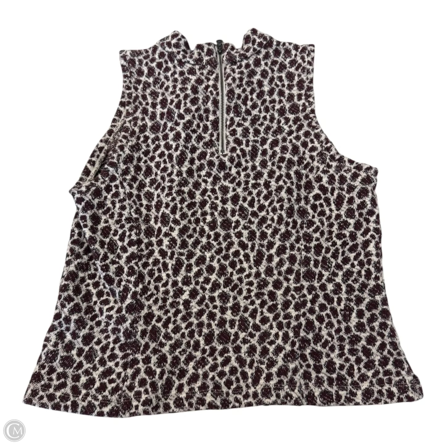 Blouse Sleeveless By Anthropologie In Animal Print, Size: S
