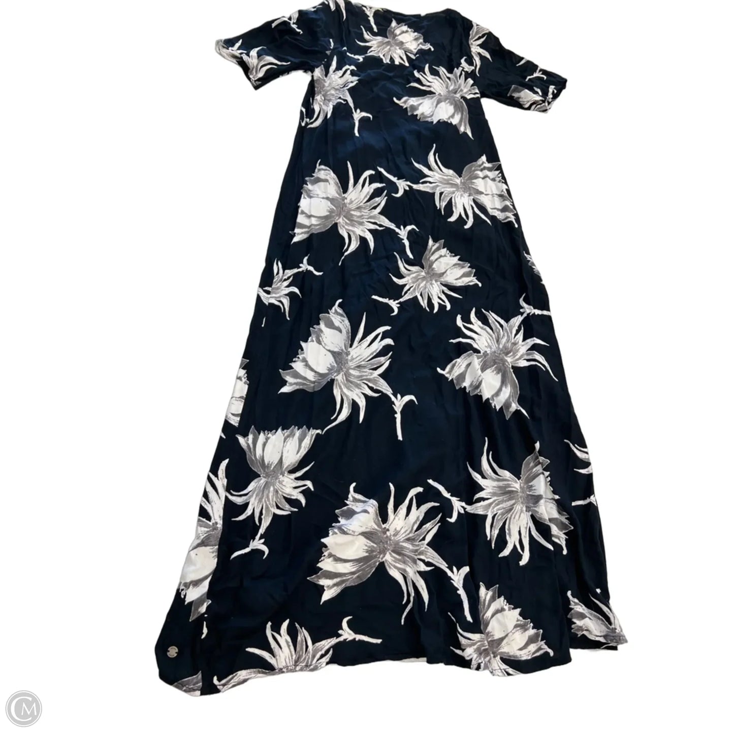 Dress Casual Maxi By Roxy In Black & White, Size: M