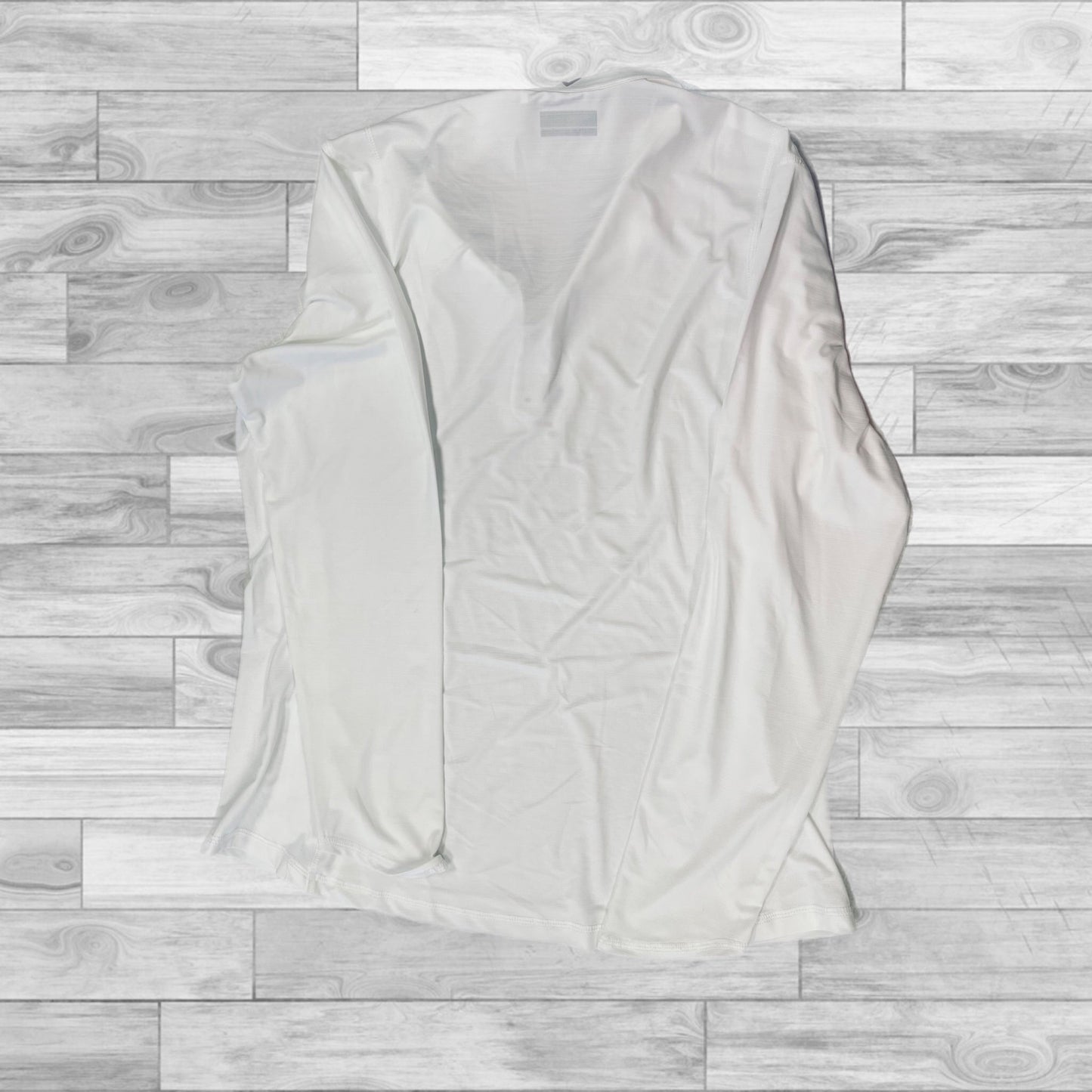 Athletic Top Long Sleeve Collar By Callaway In White, Size: Xl