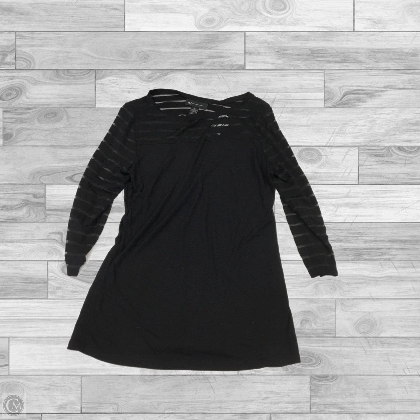 Top Long Sleeve By Inc In Black, Size: Xl