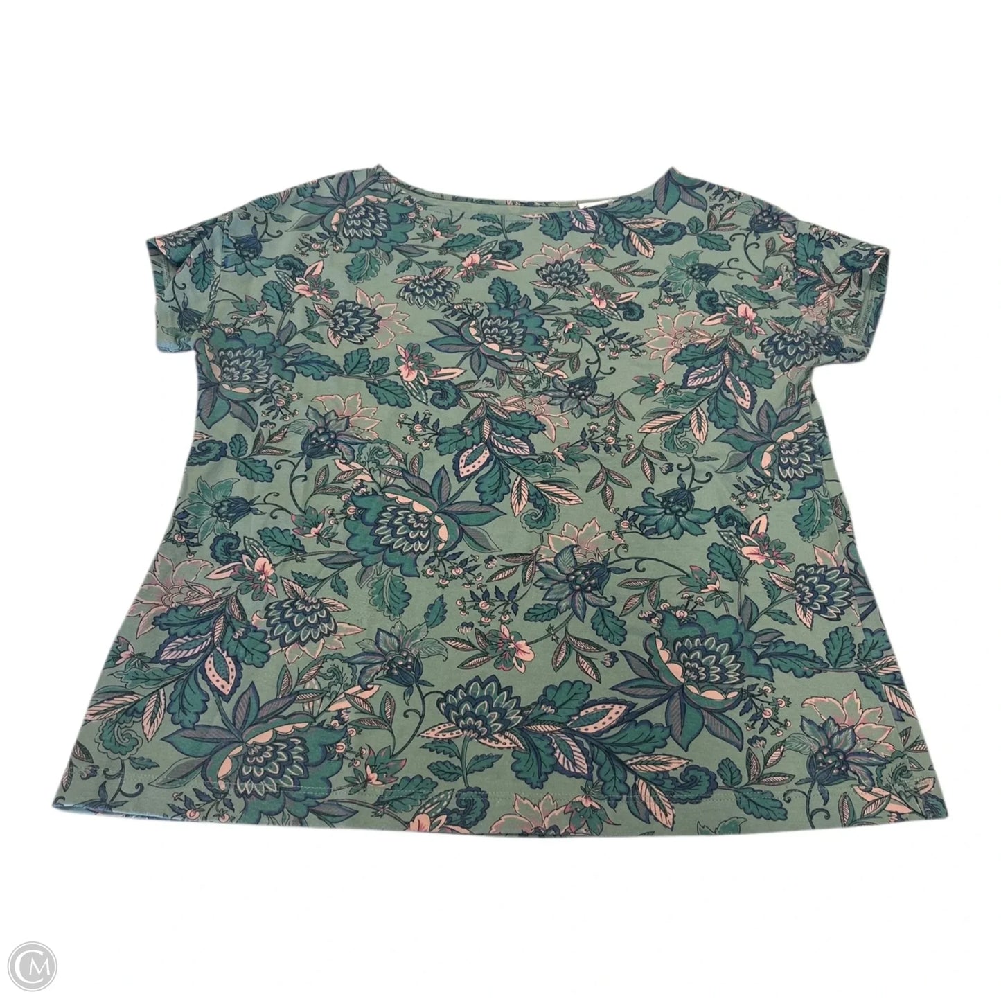 Top Short Sleeve By J. Jill In Floral Print, Size: Xs