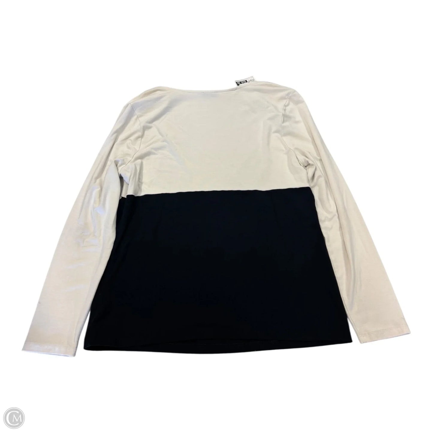 Top Long Sleeve By Talbots In Cream, Size: Petite Large