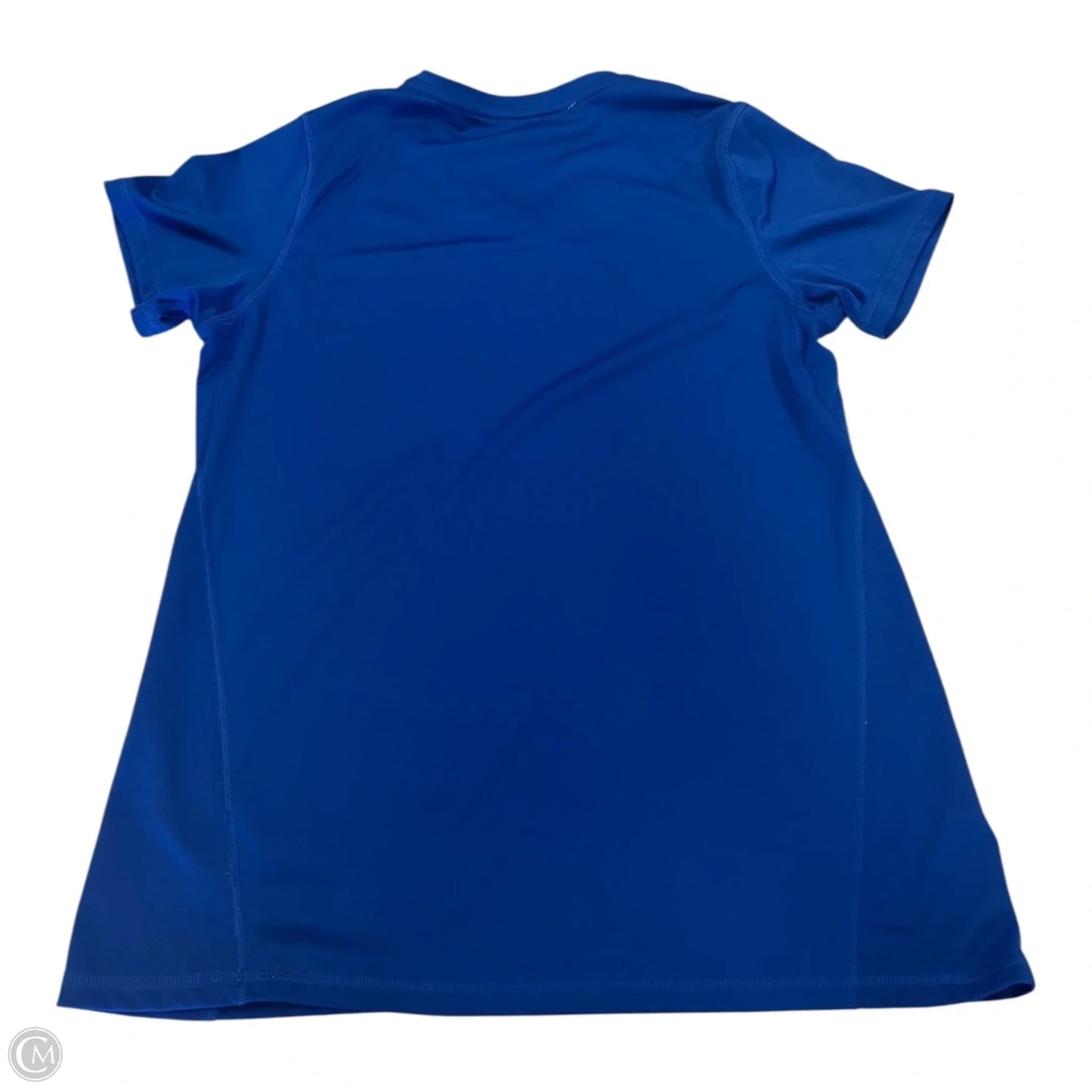 Athletic Top Short Sleeve By Champion In Blue, Size: S