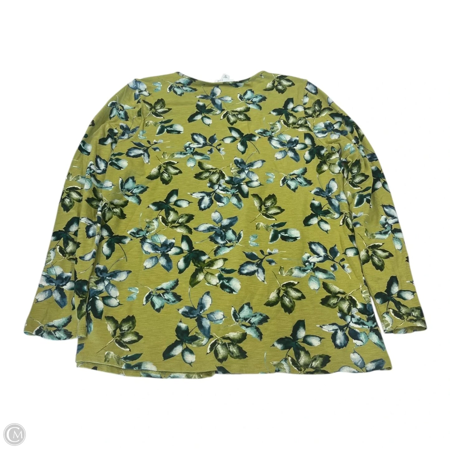 Top Long Sleeve By J. Jill In Blue & Green, Size: M