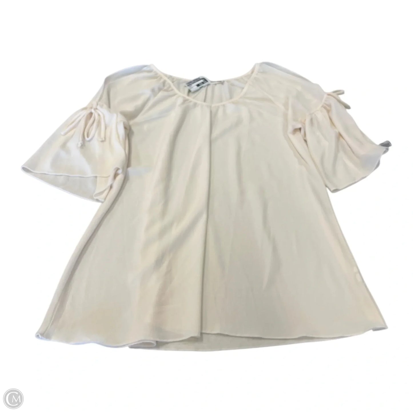 Top Short Sleeve By Southern Stitch In Cream, Size: L