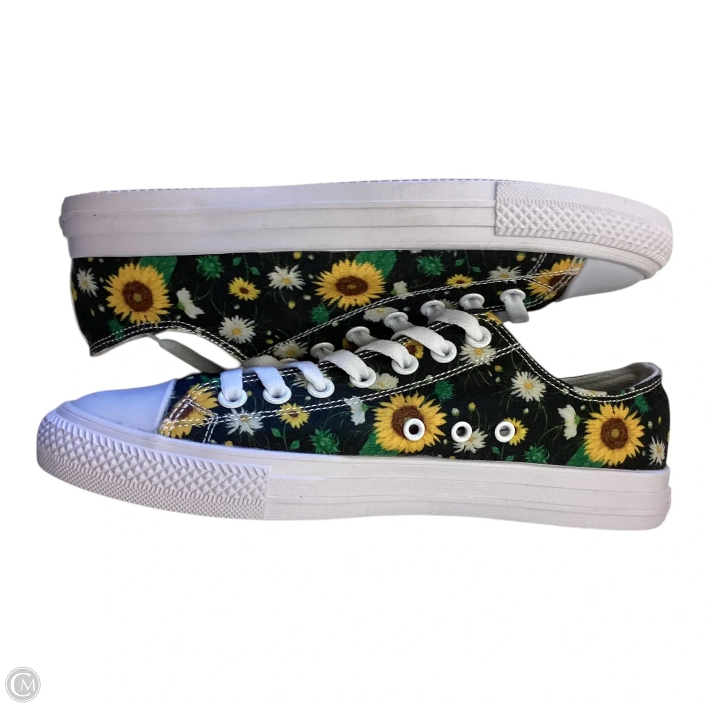 Shoes Sneakers By Clothes Mentor In Black & Yellow, Size: 7