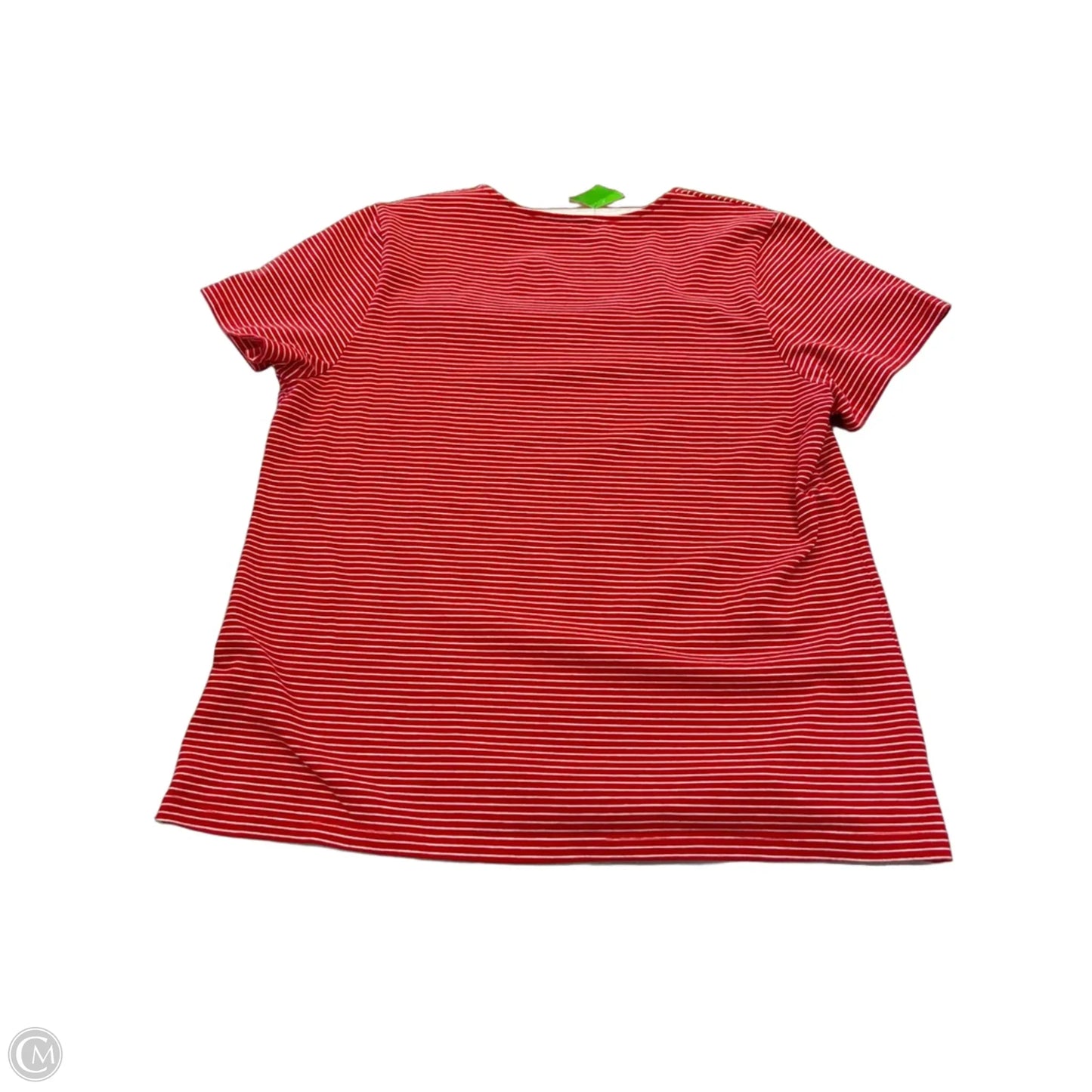 Top Short Sleeve By Liz Claiborne In Striped Pattern, Size: Xl