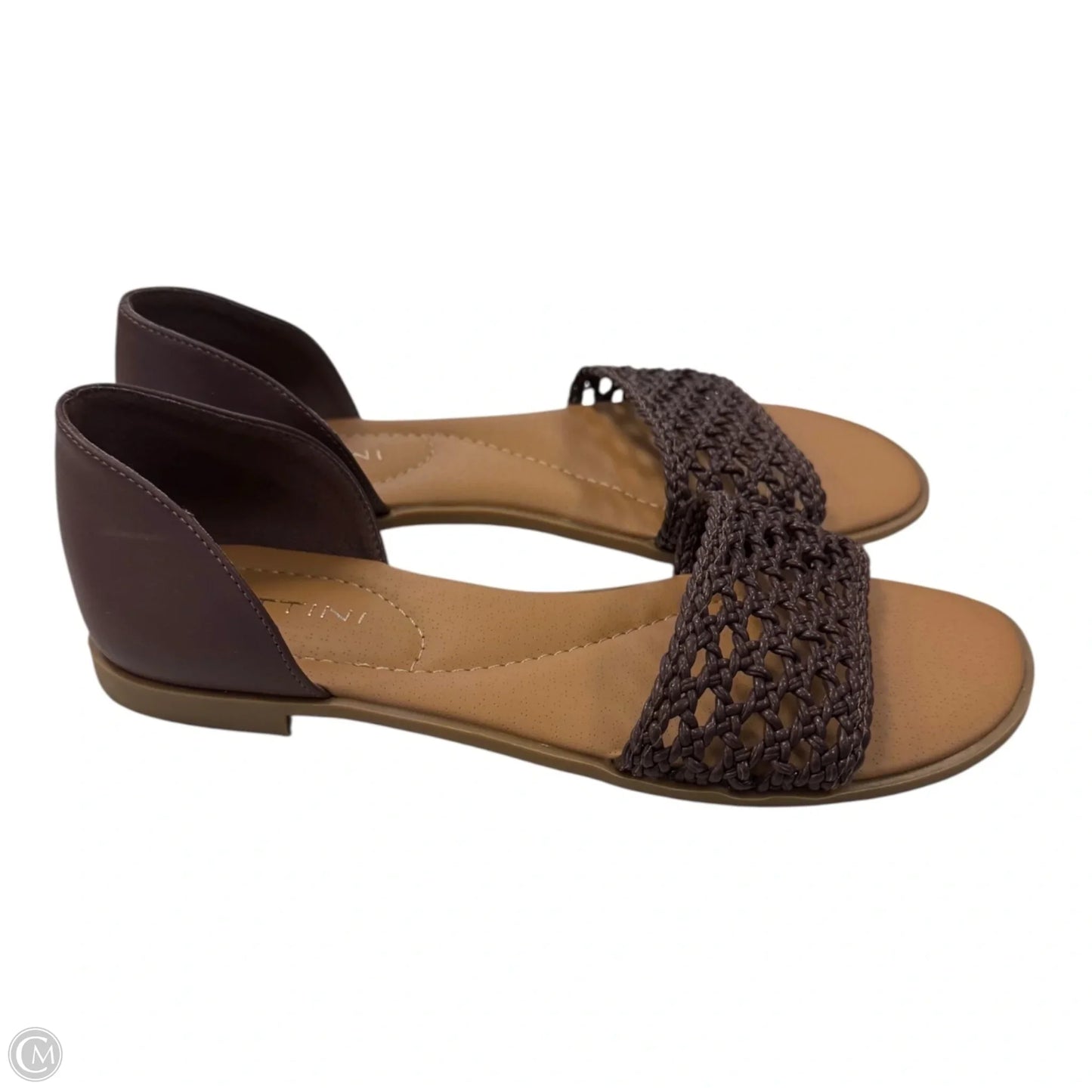 Sandals Flats By Clothes Mentor In Brown, Size: 8.5