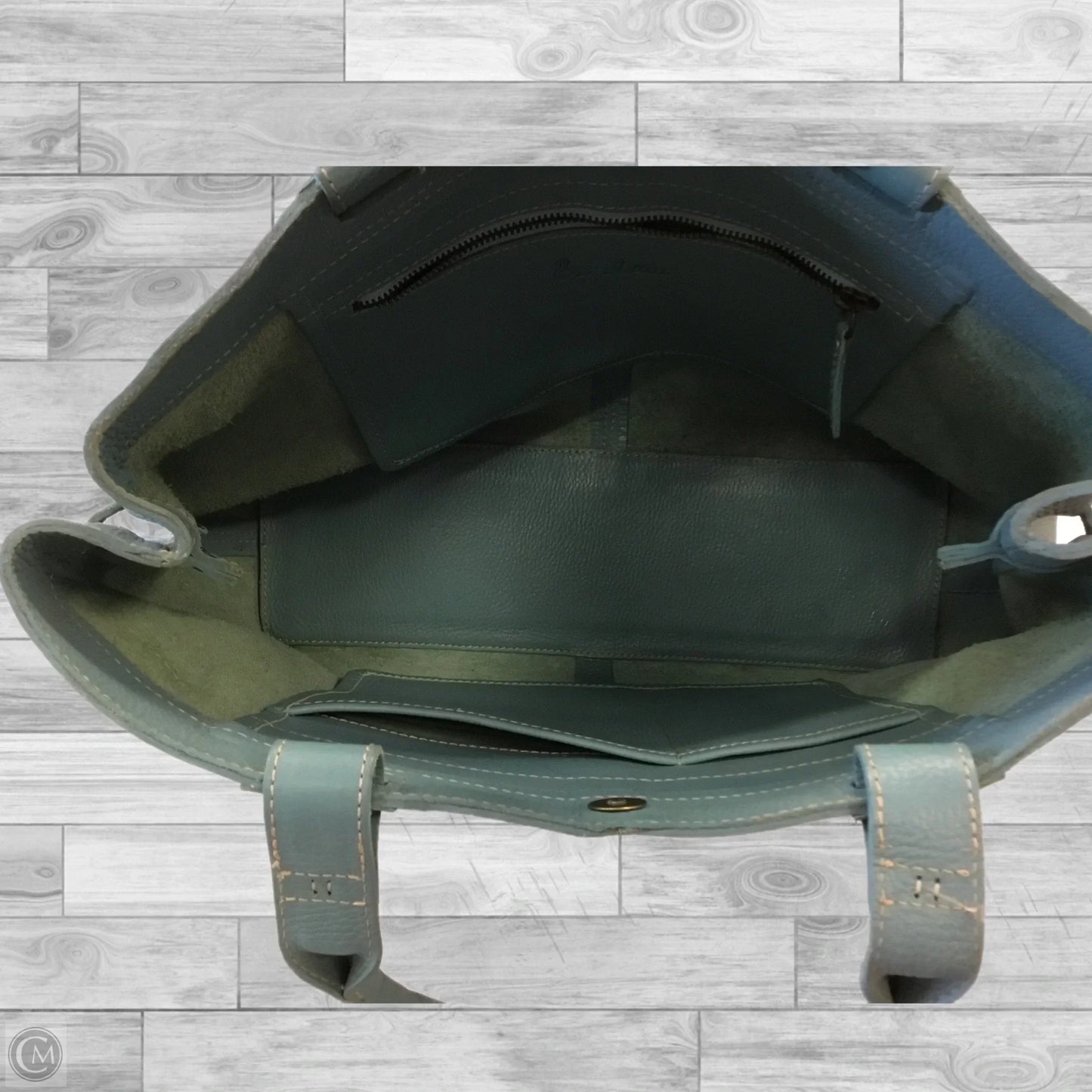 Handbag Leather By Boden, Size: Medium