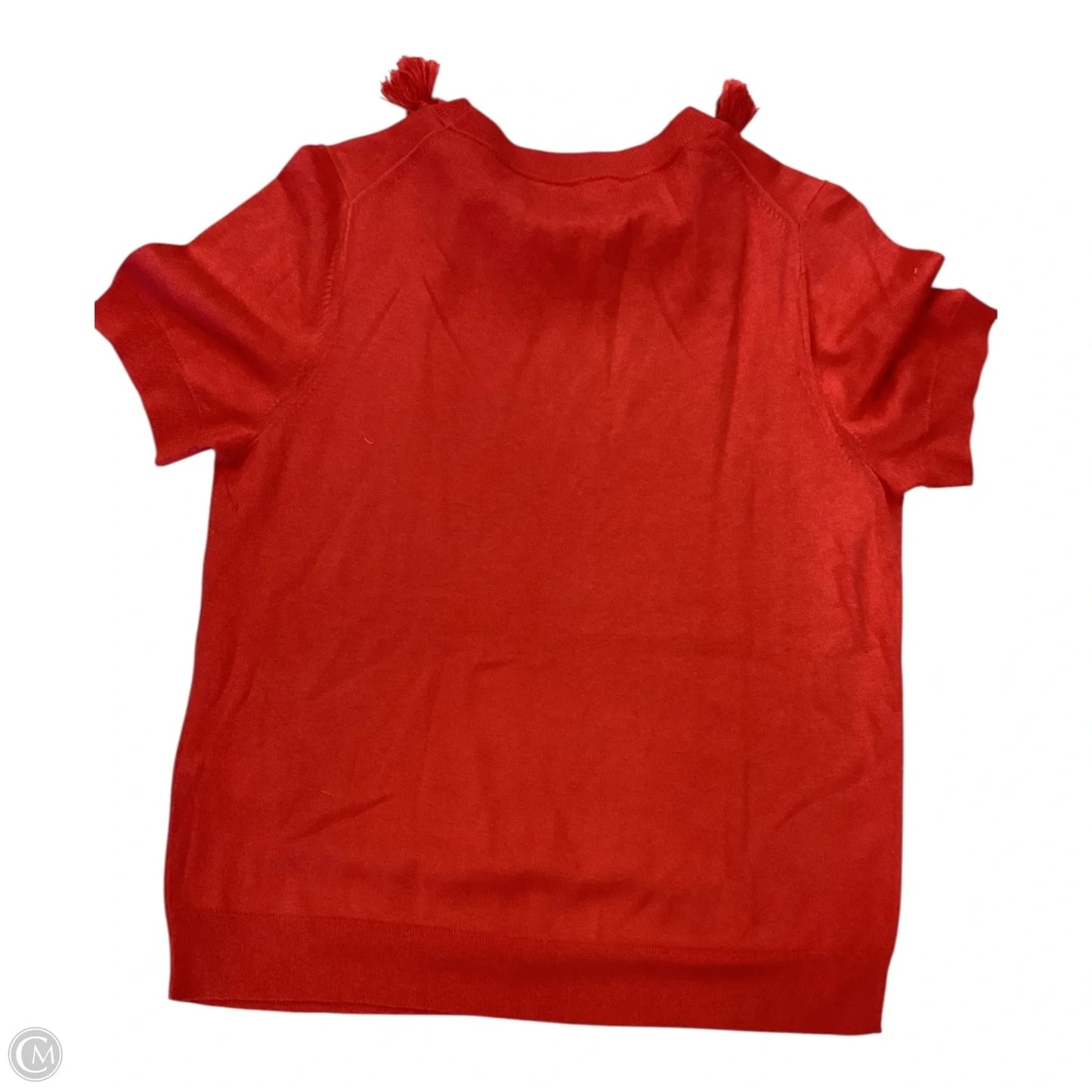 Top Short Sleeve Designer By Kate Spade In Coral, Size: L