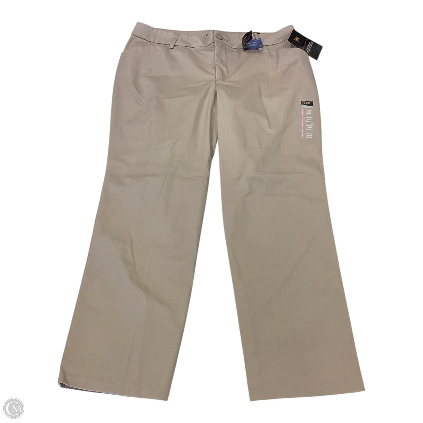 Pants Chinos & Khakis By Lee In Tan, Size: 16