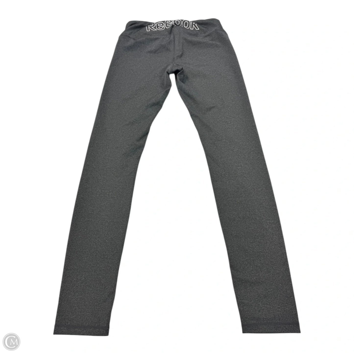 Athletic Leggings By Reebok In Grey, Size: M