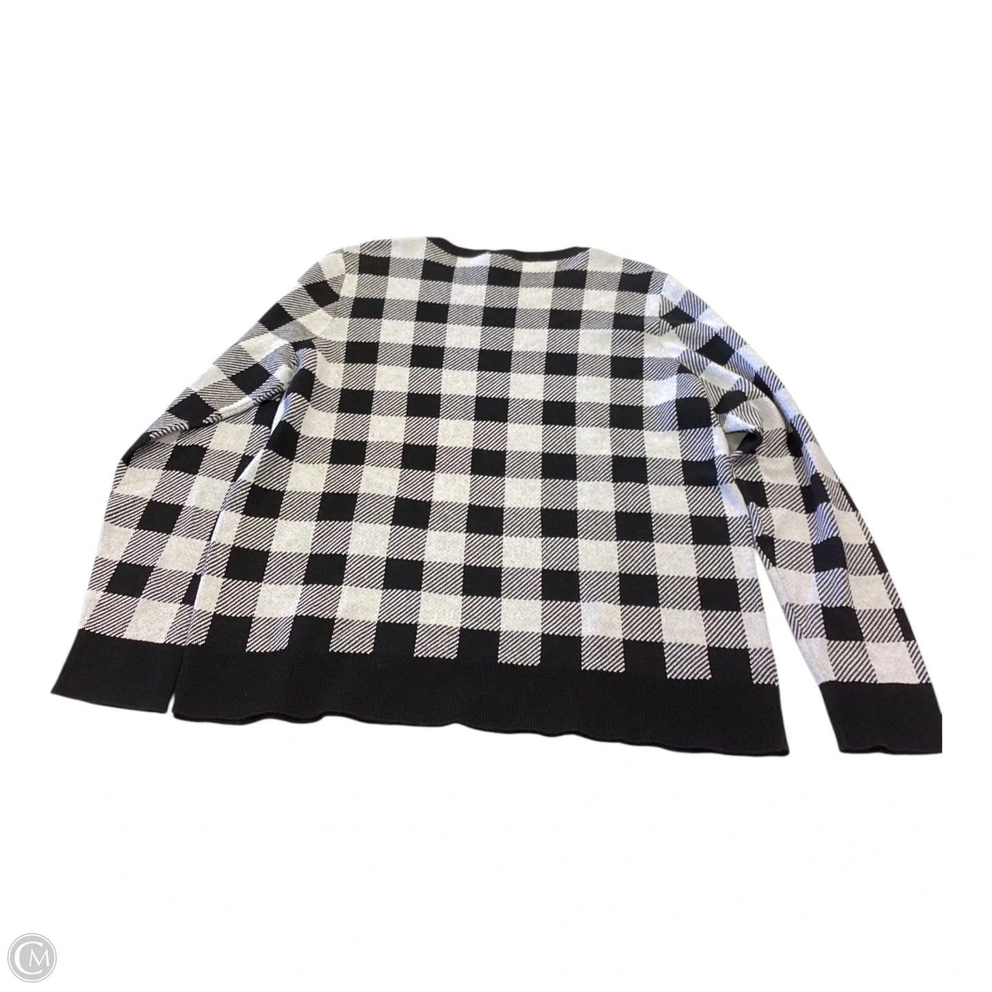 Sweater By Kim Rogers In Black & White, Size: Xl