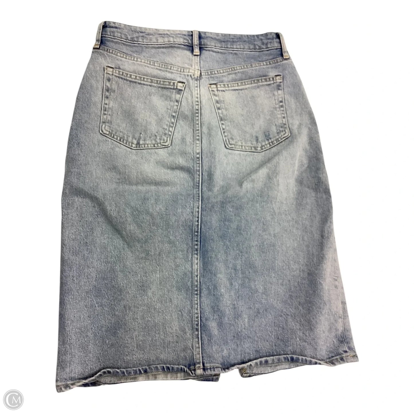 Skirt Midi By Free Assembly In Blue Denim, Size: 4