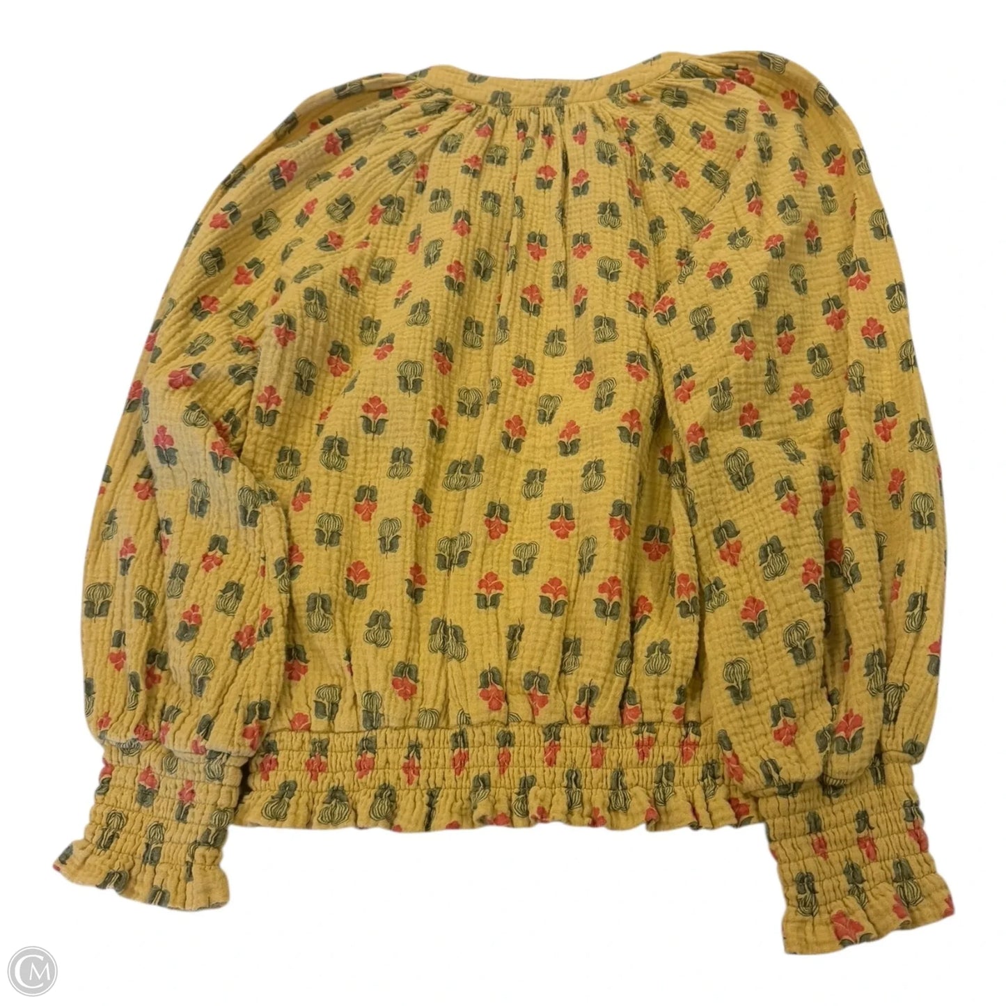 Top Long Sleeve By Porridge In Floral Print, Size: S