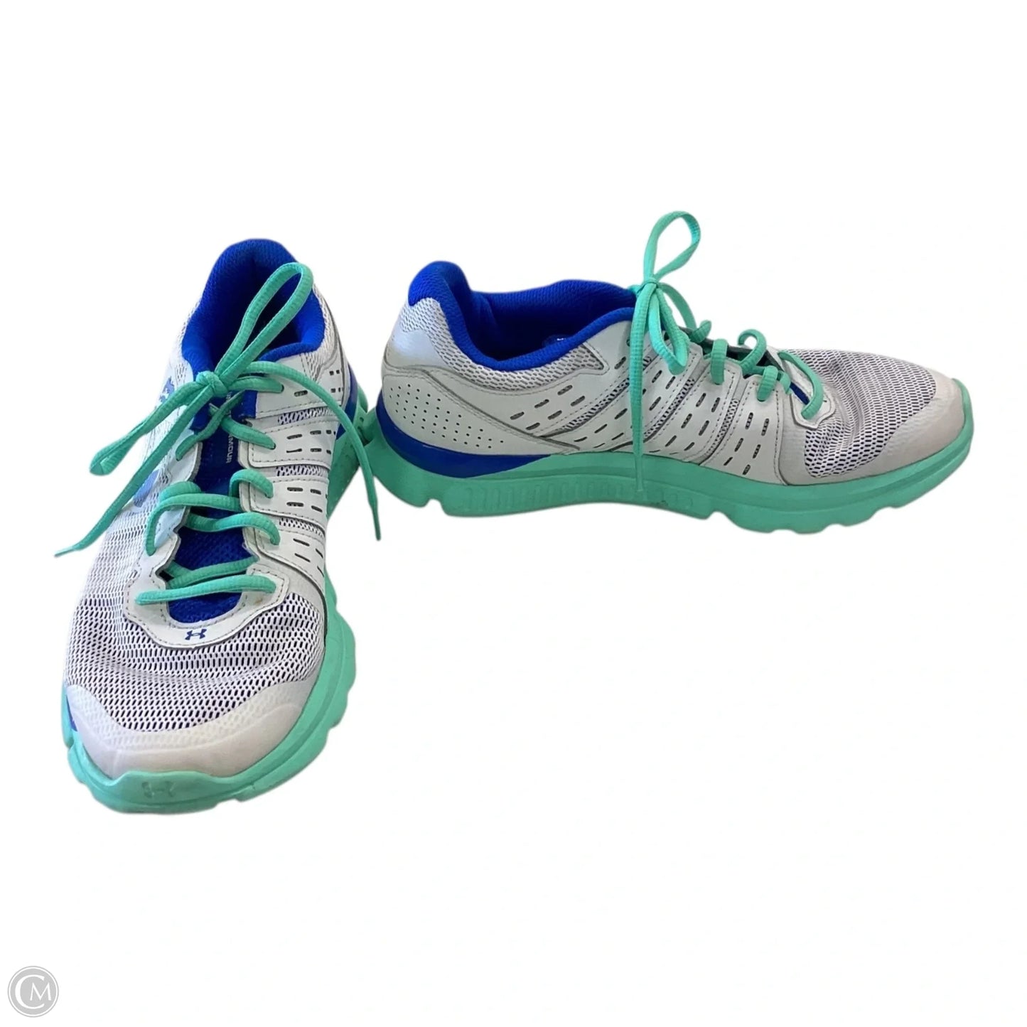 Shoes Athletic By Under Armour In Blue & Green, Size: 8.5