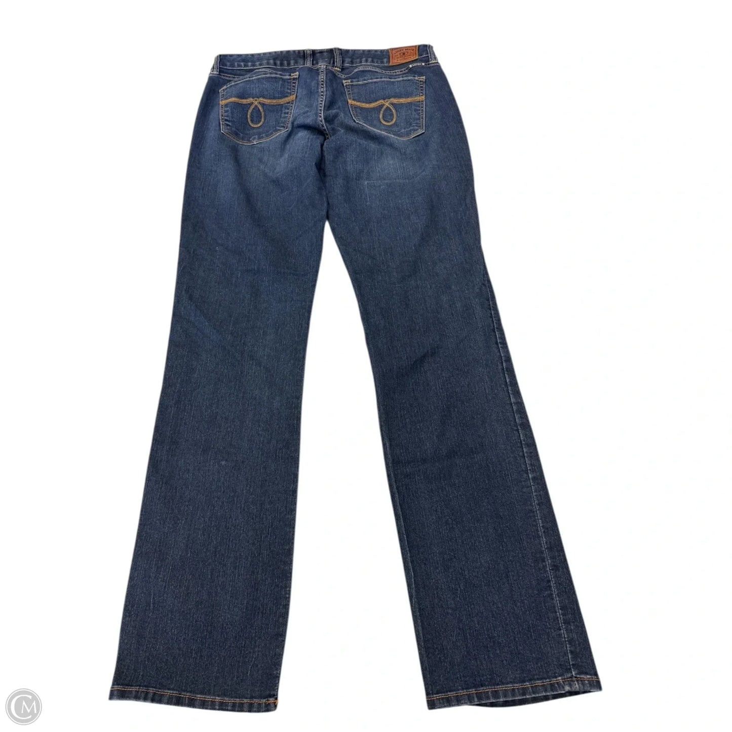 Jeans Straight By Lucky Brand In Blue Denim, Size: 14l