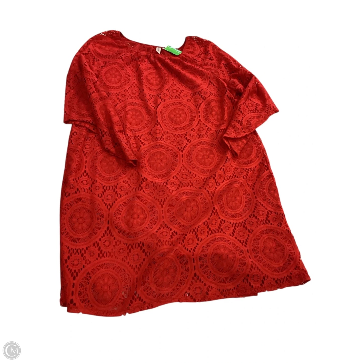 Dress Casual Short By Tacera In Red, Size: 1x