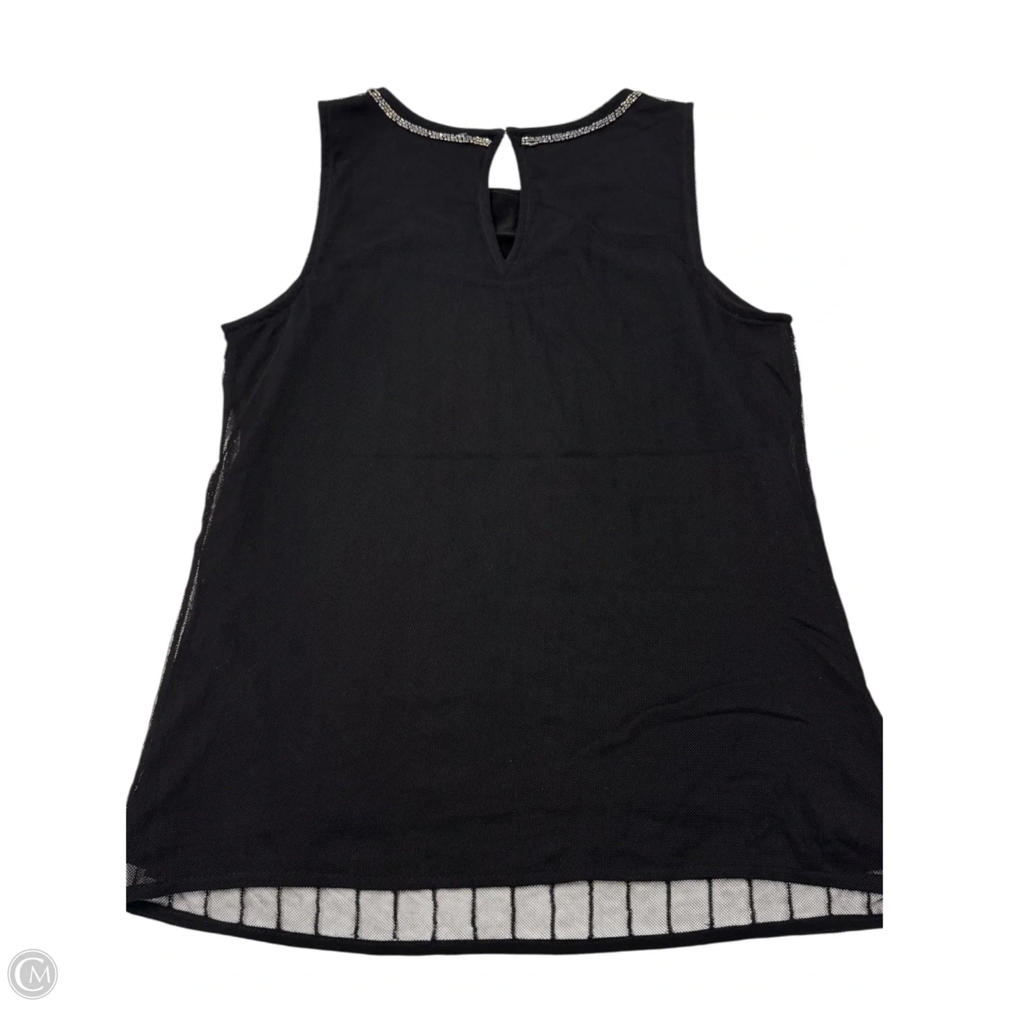 Top Sleeveless By White House Black Market In Black & Silver, Size: Xsp