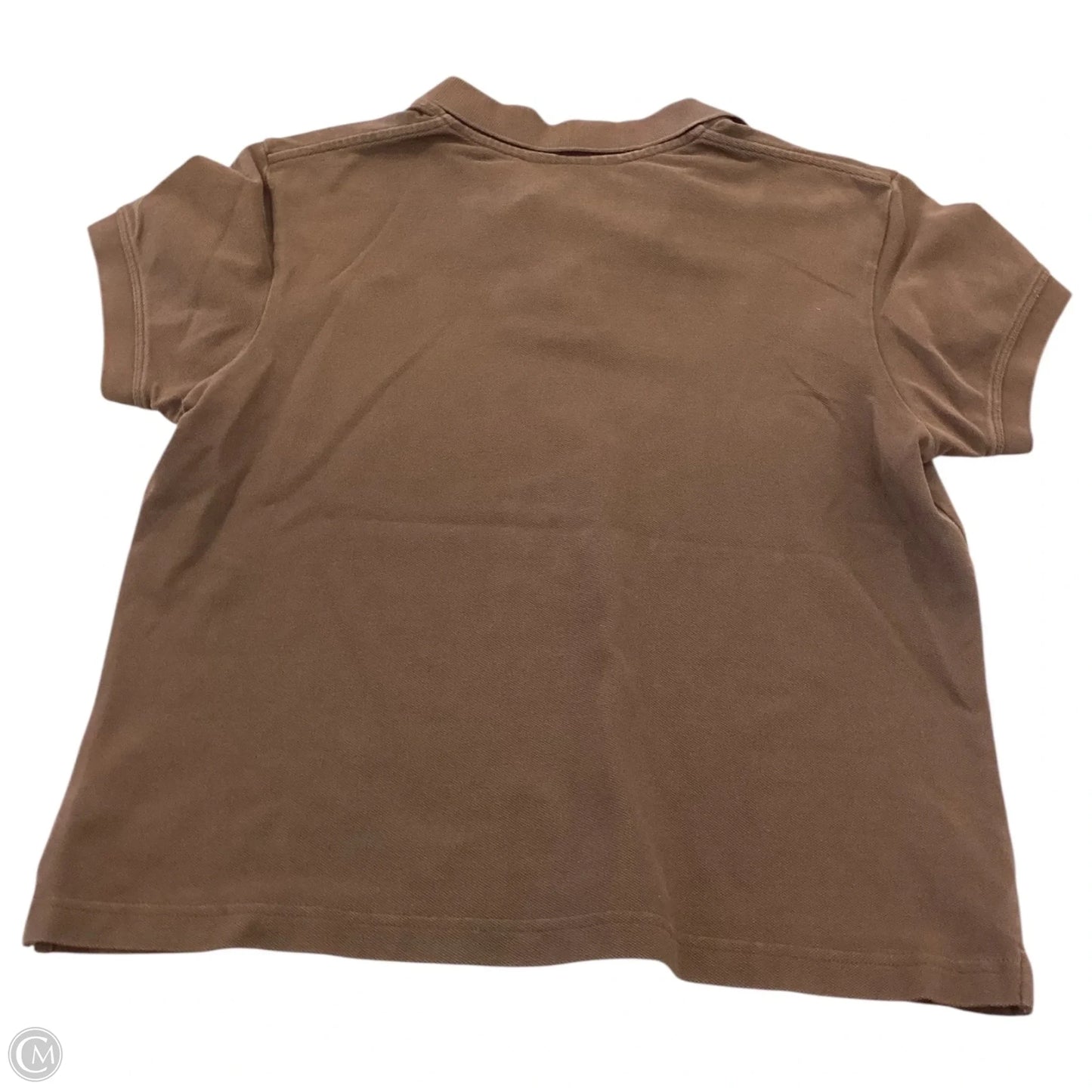 Top Short Sleeve Designer By Lilly Pulitzer In Brown & Pink, Size: L