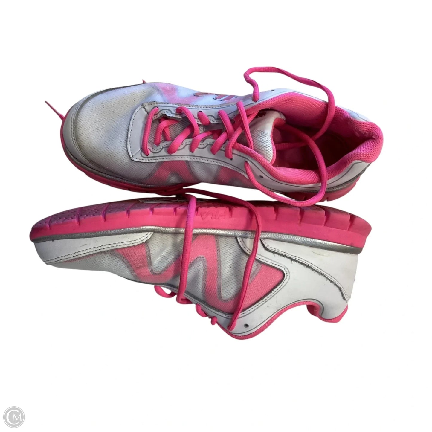 Shoes Athletic By Fila In Pink & White, Size: 9