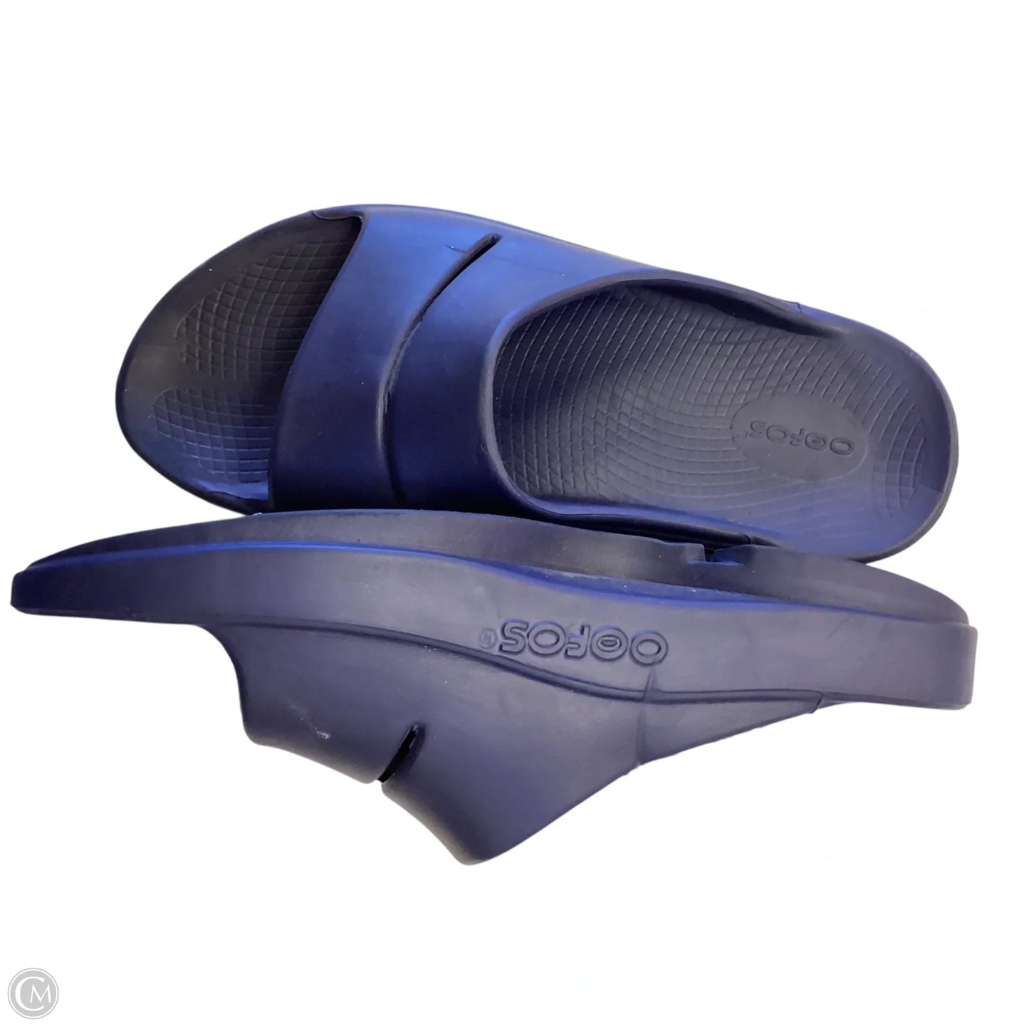Sandals Flats By Oofos In Navy, Size: 10