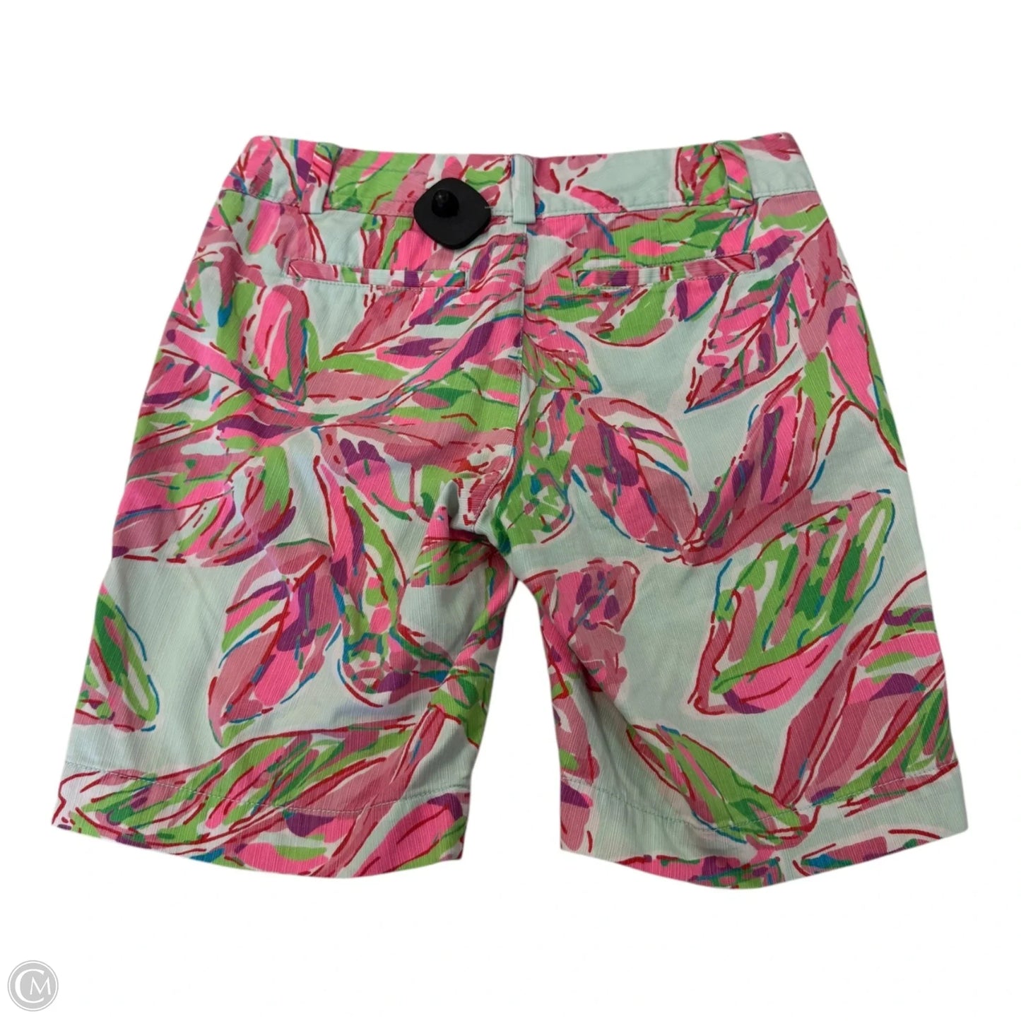Shorts Designer By Lilly Pulitzer In Green & Pink, Size: 0