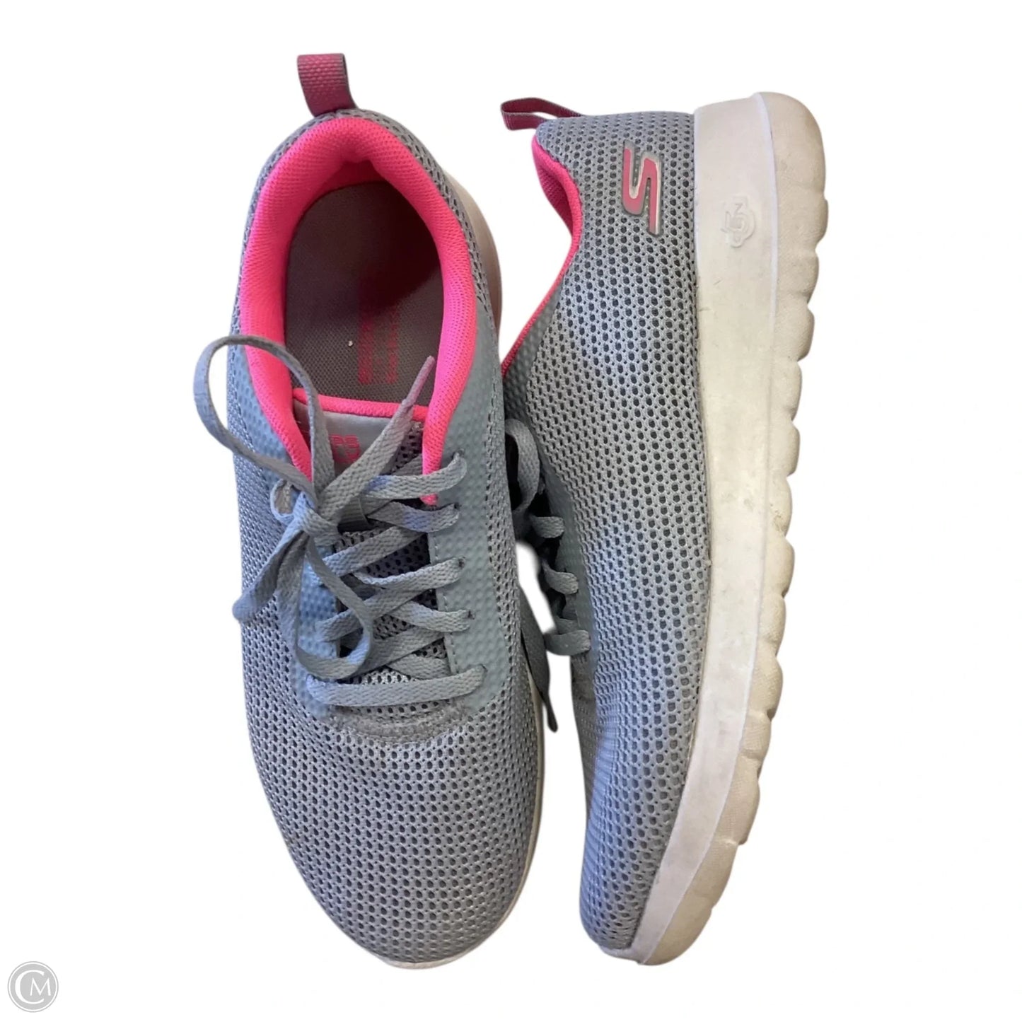 Shoes Athletic By Skechers In Grey & Pink, Size: 6.5