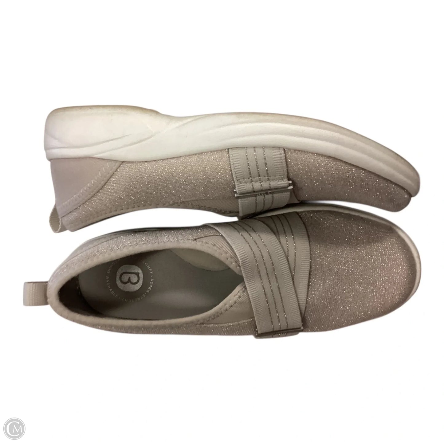 Shoes Sneakers By Bzees In Gold, Size: 6.5