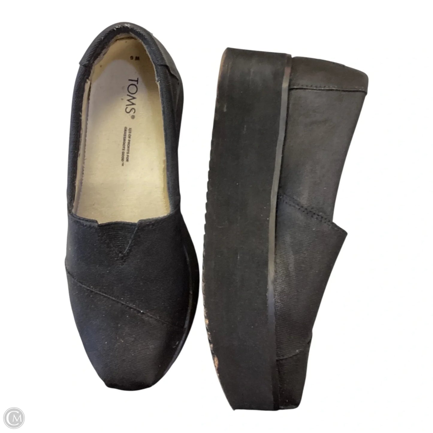 Shoes Heels Platform By Toms In Black, Size: 6